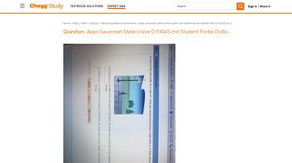 Solved: Apps Savannah State Unive D PAWS Mn Student Portal ...