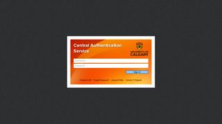 Central Authentication Service - d l.ucalgary.ca
