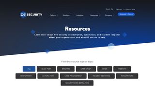 Resources - D3 Security - D3 Security