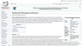 D3 Security Management Systems - Wikipedia