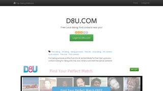 Free Local dating: Find contacts near you! - d8u.com