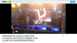 presidente danilo santana falando um pouco sobre a d9 clube ... - Vimeo
