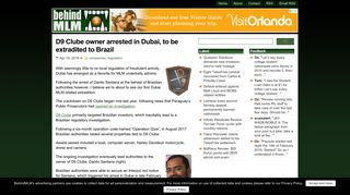 D9 Clube owner arrested in Dubai, to be extradited to Brazil