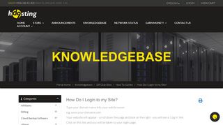 How Do I Login to my Site? - Knowledgebase - D9 Solutions Ltd.