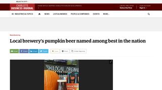 D9 Brewing Co.'s Head of the Horsemen pumpkin beer named among ...