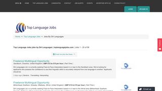 Top Language Jobs jobs by DA Languages | toplanguagejobs.com