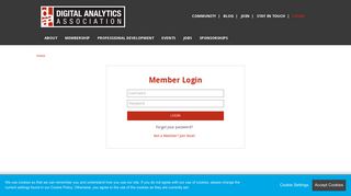 to login - Digital Analytics Association