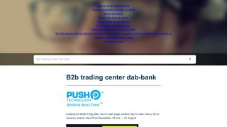 B2b trading center dab-bank
