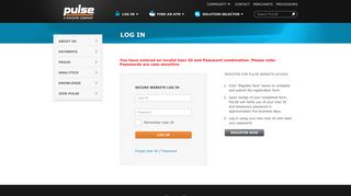 Log In - PULSE Network