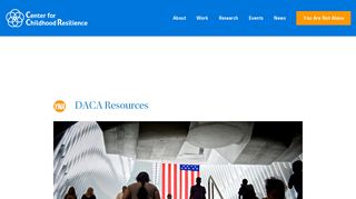 DACA Resources — Center for Childhood Resilience