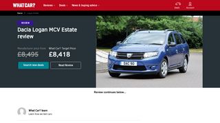 Dacia Logan MCV Estate Review 2019 | What Car?