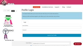 Profile Login - Dada Mail