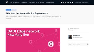 DADI launches the world's first Edge network | DADI