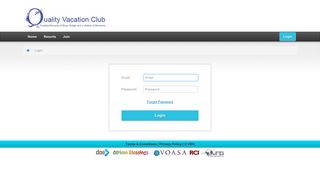 Login - Quality Vacation Club