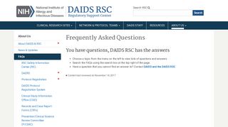 Training & Access - DAIDS Regulatory Support Center (RSC)