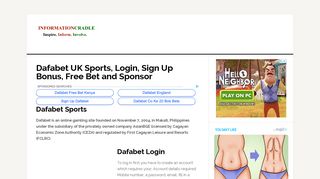 Dafabet UK Sports, Login, Sign Up Bonus, Free Bet and Sponsor