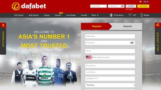 Start betting today with Dafabet! Sign up now!