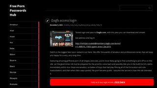 Dagfs access login - Free Porn Passwords Hub