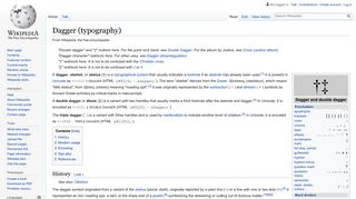 Dagger (typography) - Wikipedia