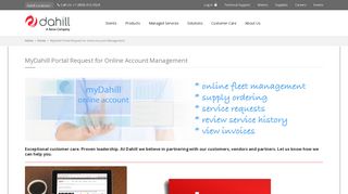 MyDahill Portal Request for Online Account Management