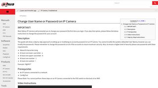 IPCamera/Change Username or Password - Dahua Wiki