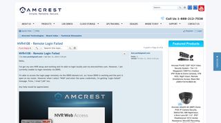 NVR4108 - Remote Login Failed - Amcrest Forum