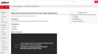 Remote Access/Easy4IP Access Setup P2P Plus Signup - Dahua Wiki