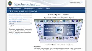Defense Agencies Initiative - Defense Logistics Agency