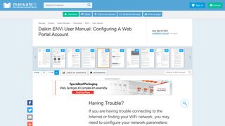 Configuring A Web Portal Account - Daikin ENVi User Manual [Page 12]