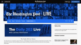 The Daily 202 Live - Washington Post