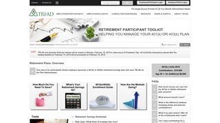 401(k) Retirement Plan, Savings, Participant Toolkit, 403(b), | TRI-AD