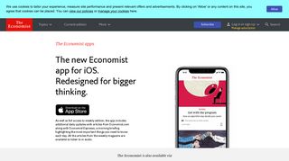 The Economist Apps | Repackaged for bigger thinking.