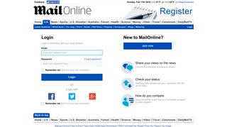 Login - Daily Mail