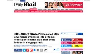 Police called in as women 'invade' private members club | Daily Mail ...