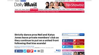 Strictly dance pros Neil and Katya Jones leave private members' club ...
