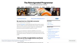 My experiment as a Daily Mail commenter | The Reinvigorated ...