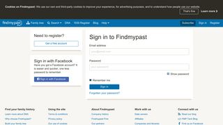 Sign in to your account | findmypast.co.uk