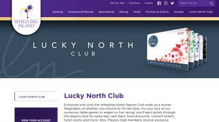 Lucky North Club | Player Rewards - Wheeling Island Casino