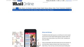 Daily Mail iPhone and iPad app | Daily Mail Online