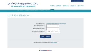 Daily Management Inc. - User Registration