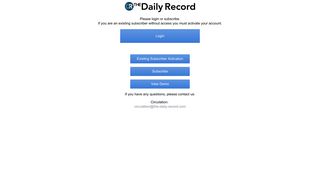 Wooster Daily Record - Login