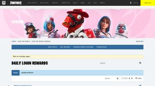 Daily Login Rewards - Forums - Epic Games | Store