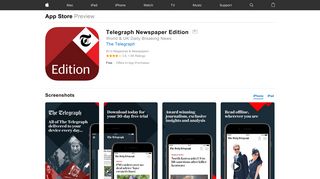 Telegraph Newspaper Edition on the App Store - iTunes - Apple