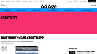 DailyBooth : DailyBooth App | AdAge
