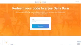 Redeem your code to enjoy Daily Burn - Daily Burn — Now this you ...