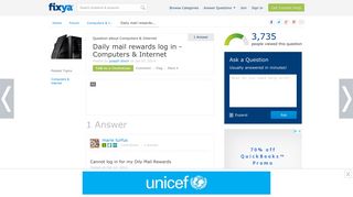 SOLVED: Daily mail rewards log in - Fixya