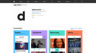 dailymotion on the App Store - iTunes - Apple