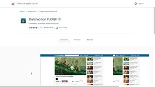 Dailymotion Publish it! - Google Chrome