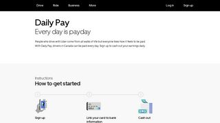 Daily Pay | Cash Out Your Earnings Daily | Uber