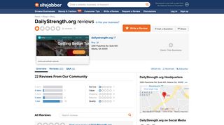 DailyStrength.org Reviews - 22 Reviews of Dailystrength.org | Sitejabber